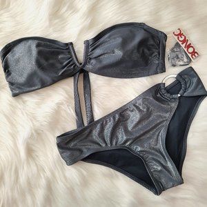 BONGO | Metallic Halter Bikini | L (Jr.)